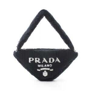 Prada Terry Triangle Handbag Black